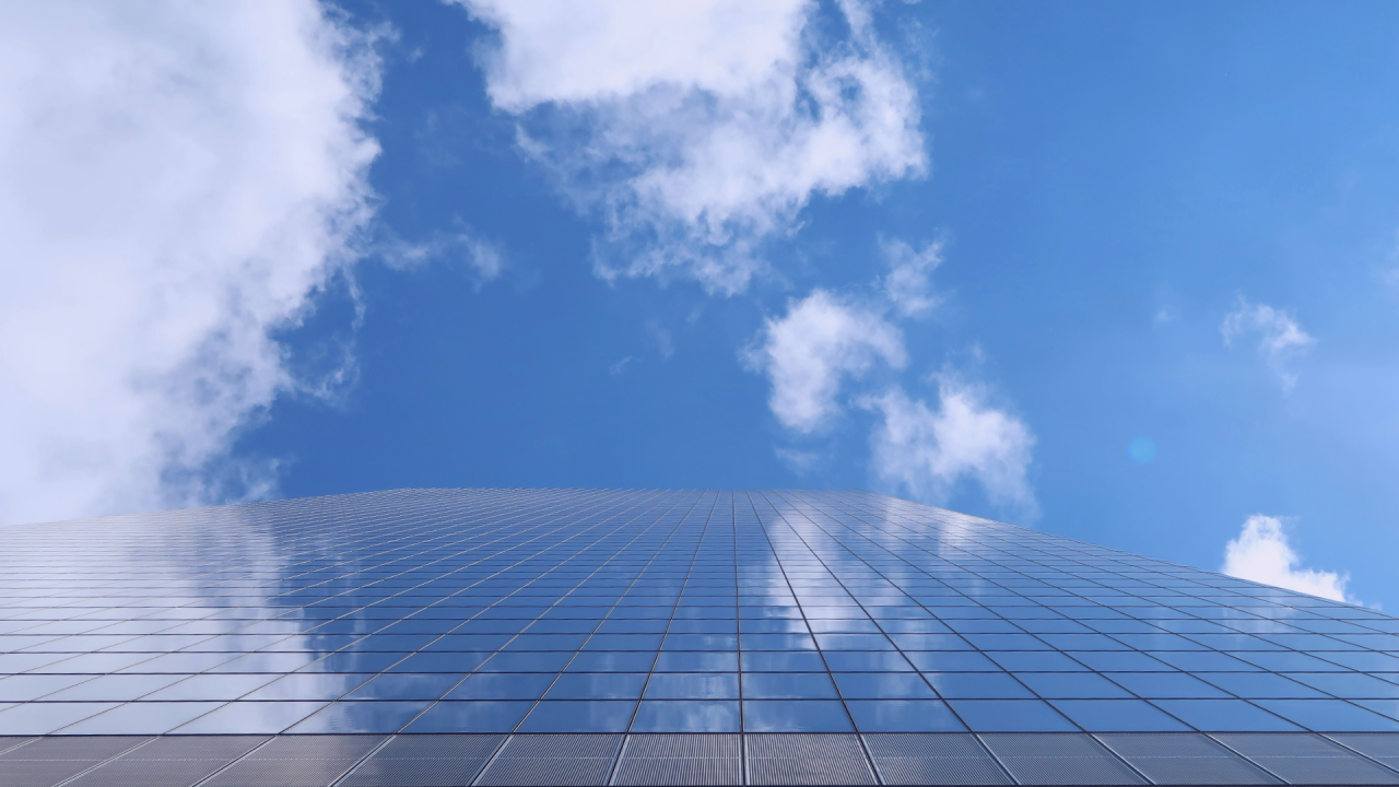 sky with a building